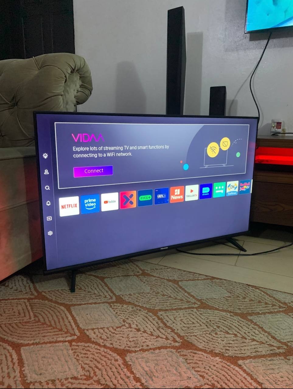V.Clean, 43Inches, 4K Smart Hisense Tv For-Sale