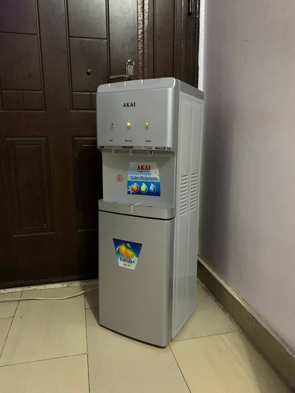 ❌❌SOLD-OUT❌❌..V.Clean Akai WD021A-103 Hot, Cold & Normal Water Dispenser With Mini Fridge For-Sale