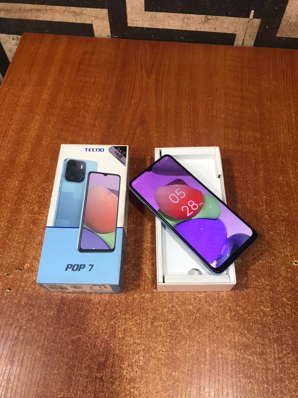 V.Clean 2GB Ram, 64GB Rom Tecno Pop 7 With Pack For-Sale