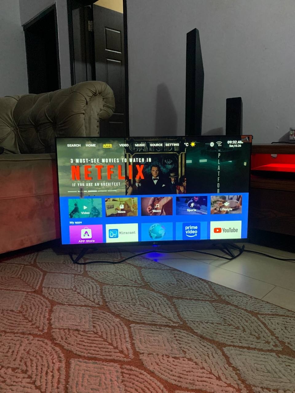 ❌❌SOLD-OUT❌❌..V.Clean, 3Weeks Used, 43Inches Bluetooth, Android Tv For-Sale