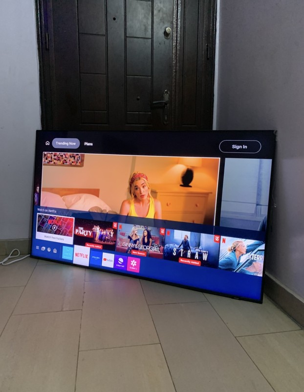 V.Clean 6Months Used, Samsung QA65Q60AAU, Ultra Slim 65inches 4K QLED Smart TV For-Sale