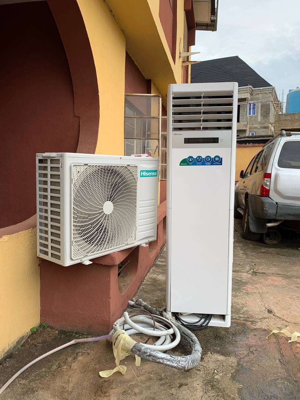 V.Clean 3Hp, Low voltage Storage, Stand Hisense Air Conditioner Using R410 Refrigerant, Already Filled Gas, Kit & Wire For-Sale